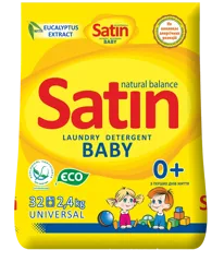 Satin Natural Balance, дитячий пральний порошок, 2,4 кг