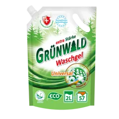 GRÜNWALD, гель для прання кольорової та білої  білизни, 2 л/(дойпак)(есо)