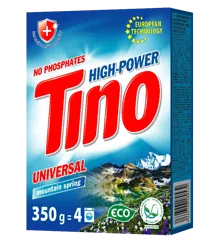 Tino High-Power, порошок пральний універсальний Mountain spring, 350 г к/у