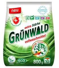 GRÜNWALD, порошок пральний універсальний Гірська Свіжість, 800 г п/е(eco)