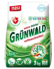 GRÜNWALD, порошок пральний універсальний Гірська Свіжість, 3 кг  п/е(eco)