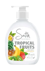 Satin Natural Balance Cream soap "Tropical fruits" 250 ml