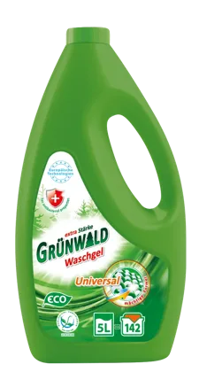 GRÜNWALD, гель для прання білих та кольорових речей, 5 л