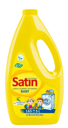 Satin Natural Balance, washing gel for baby's clothes, 5 L