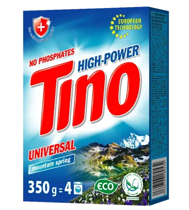 Tino High-Power, порошок пральний універсальний Mountain spring, 350 г к/у
