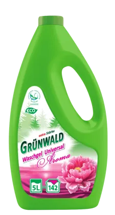 GRÜNWALD, Гель для прання кольорової та білої білизни AROMA, 5 л