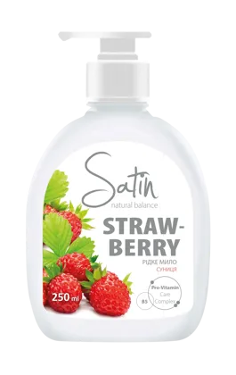Satin Natural Balance Cream-soap "Strawberry" 250 ml