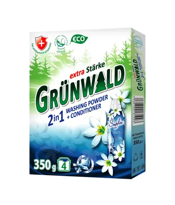 GRÜNWALD,  washing powder 2 іn1 detergent+sofetner , 350 g