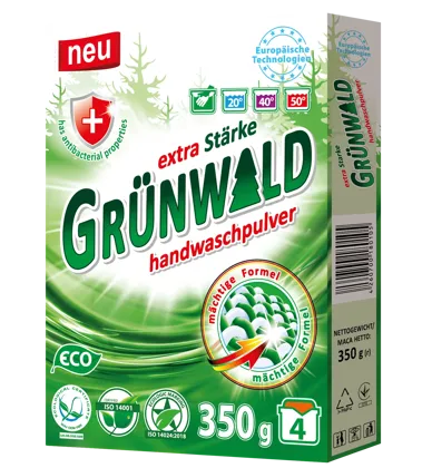 GRÜNWALD, порошок пральний універсальний Гірська Свіжість, 350 г к/у(eco)