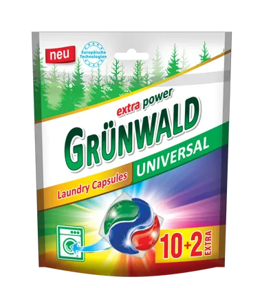 GRÜNWALD, Капсули для прання кольорової та білої білизни, 12 шт
