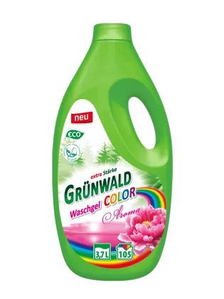 GRÜNWALD, гель для прання кольорової та білої білизни AROMA, 3,7 л